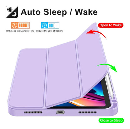 Funda Para iPad A16 / 11 Generacion Con Soporte Para Lápiz Lavanda