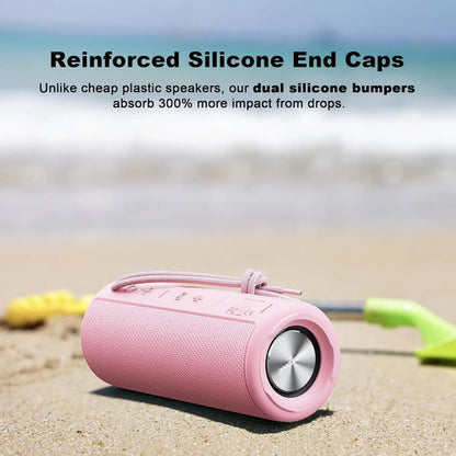 Parlante Bluetooth Portátil Impermeable Rosa