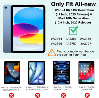 Funda Para iPad A16 11th Gen 2025/iPad 10th Gen 20 Azure