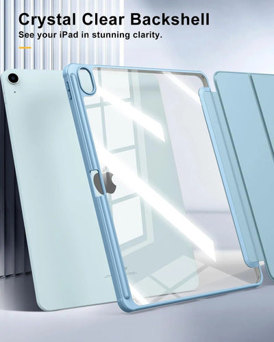 Funda Timovo Para iPad Air 13 Pulgadas M2 2024 - Gris Claro Azul Claro
