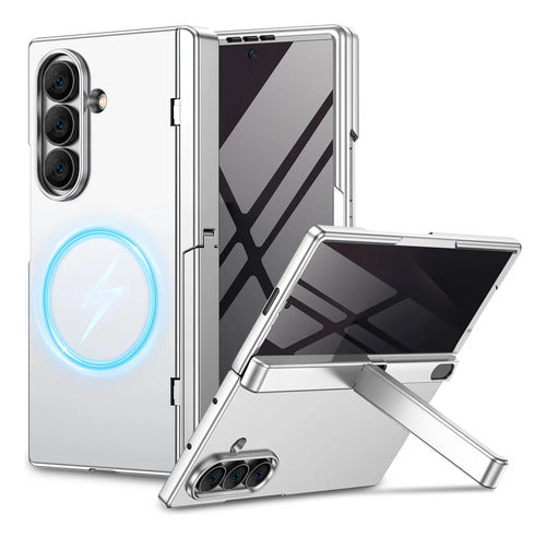 Funda Para Samsung Galaxy Z Fold 7 Con Protector. Plateado