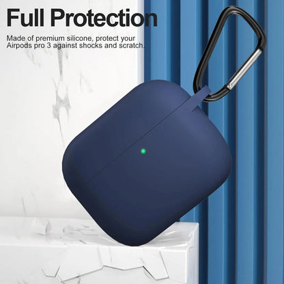 Funda De Silicona Para AirPods Pro 3 Con Kit De Limp Azul Oscuro