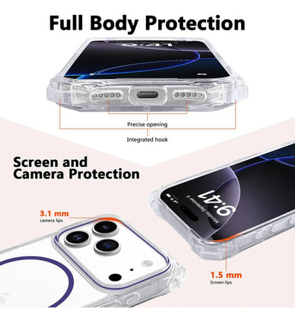 Funda Para iPhone 17 Pro Con Correa Ajustable Violeta