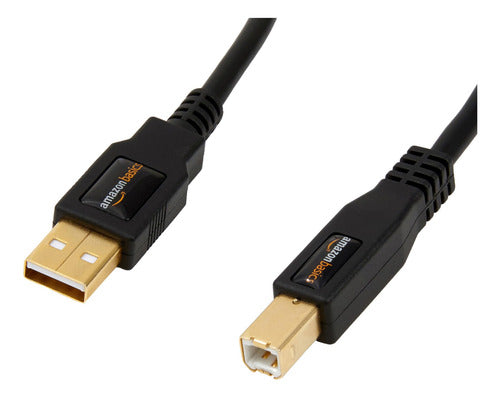 Cable Usb 2.0 De Alta Velocidad, 3 Metros Negro