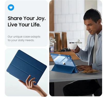 Funda Híbrida Delgada Para iPad Azul Marino
