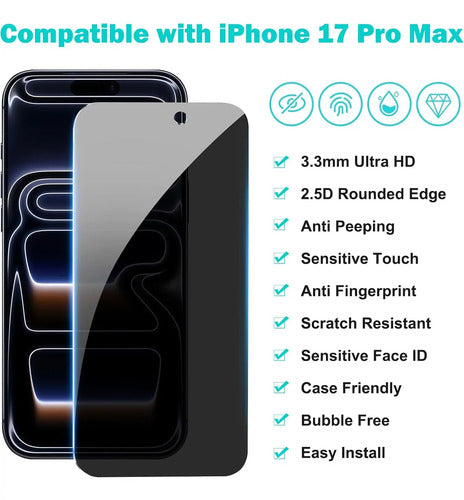 Protector De Pantalla Pehael Para iPhone 17 Pro Max