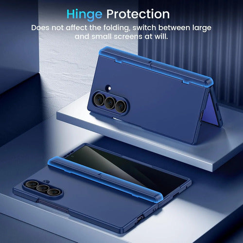 Funda Para Samsung Galaxy Z Fold 7 Con Protector. Azul