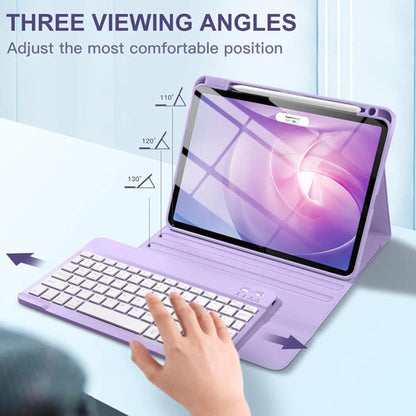 Funda Con Teclado Para iPad Air 11''/5a 4a Gen Morado