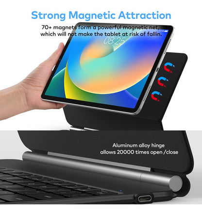 Funda Para iPad 10.9 Con Teclado Negro.