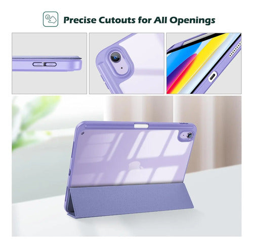 Funda Para iPad (a16) De 2022 Y 2025 11' Y 10.9' Lila