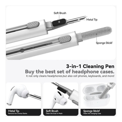 Funda De Silicona Para AirPods Pro 3 Con Kit Limpieza Azul Marino