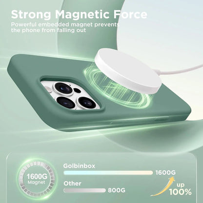 Funda Magnética Para iPhone Pro Max Verde Oscuro