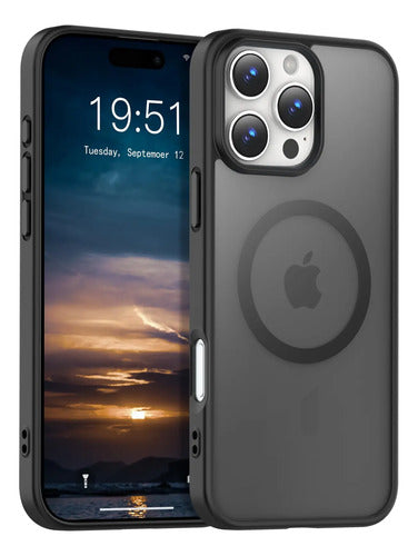 Funda Transparente Temdan Para iPhone 16 Pro Max, Compati... Negro