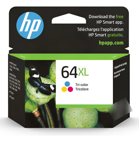 Cartucho Tricolor De Tinta Hp 64xl N9j91an De Alto Rendim...