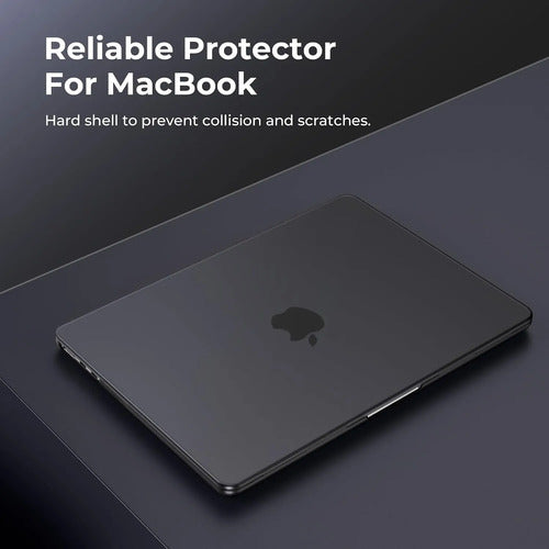 Carcasa Funda Transparente Para Macbook Air 13.6' Negro Mate