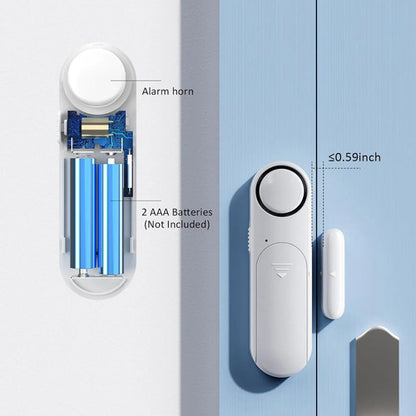 Alarma Inalámbrica Para Puerta/ventana Con Control Remoto Blanco