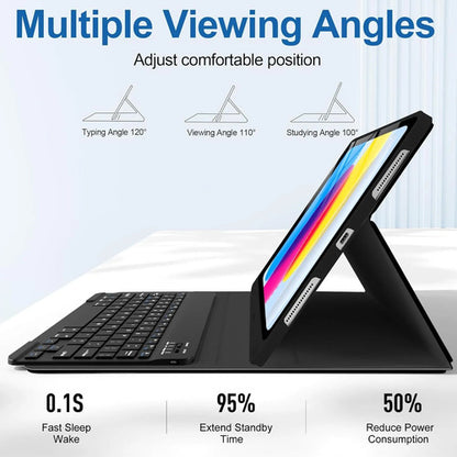 Funda Con Teclado Para iPad 11 Gen Y A16 Negro