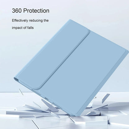 Funda Con Teclado Para iPad De 9.7 Pulgadas 2018/2017 6a/5a Azul Claro