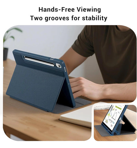 Funda Cobak Para Samsung Galaxy Tab S10 Lite / S10 Fe / S... Azul Marino