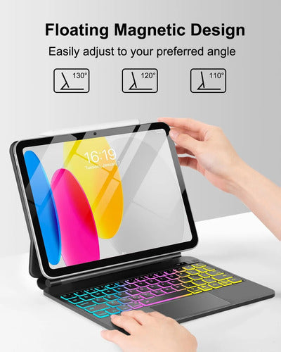 Funda Con Teclado Magic Para iPad A16 Negro