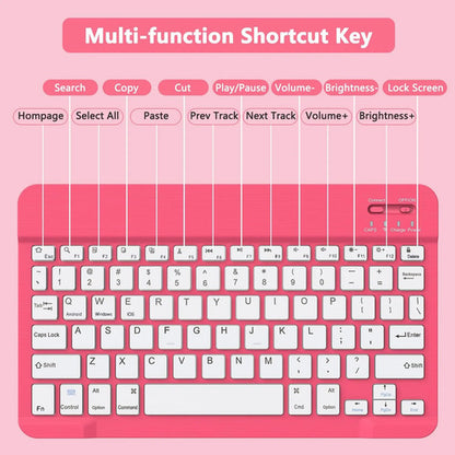Funda Con Teclado Para iPad (a16) 11th/10th Gen (11/10.9) Fucsia