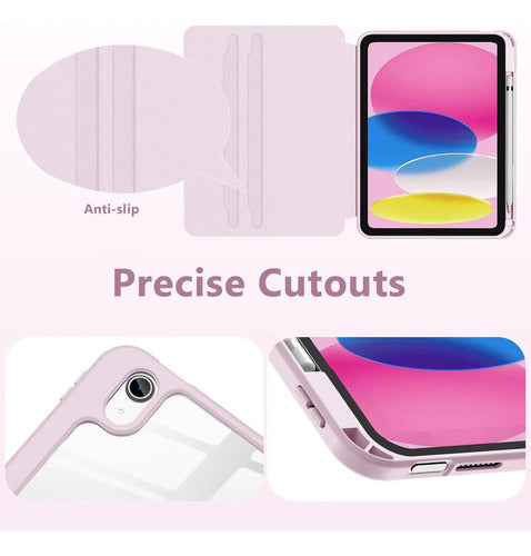 Funda Giratoria Para iPad Rosa