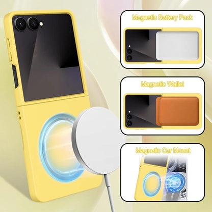 Funda Para Samsung Galaxy Z Flip 7 (magsafe) Amarillo