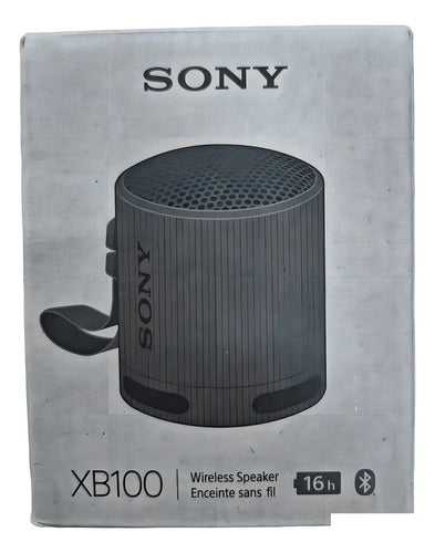 Sony Srs-xb100 Parlante De Viaje Inalámbrico Bluetooth Port Color Negro Negro