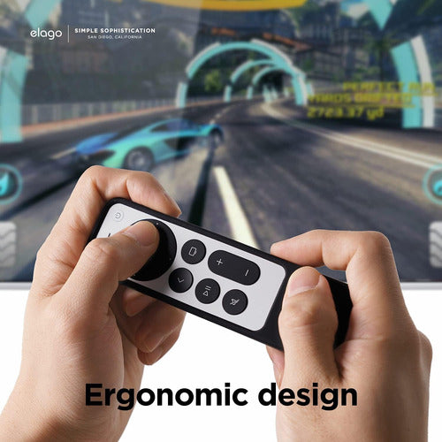 Funda Elago R1 Para Siri Remote Apple Tv 4k 3rd & 2nd  Gen Negro