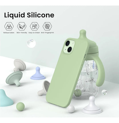 Funda De Silicona Para iPhone 15 Verde Lima