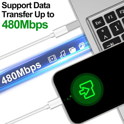 Adaptador Lightning A Usb C Para iPhone Y Samsung Plateado