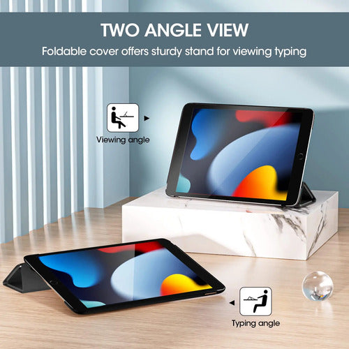 Funda Para iPad De 10.2 Pulgadas (2019), Modelos A2197, A219 Negro