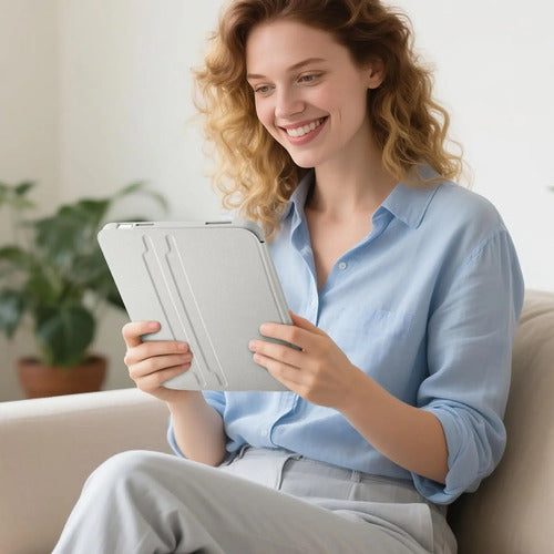 Funda Giratoria Para iPad Gris