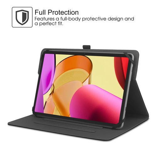 Funda Universal Para Tablet 9-11 Pulgadas Con Soporte Negro