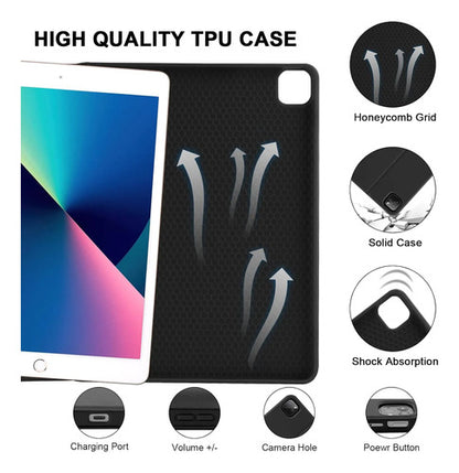 Funda Con Teclado Para iPad Air 13'' M4/m3/m2/pro 12.9 Negro