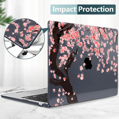 Funda Dura Dongke Para Macbook Air - Flor De Cerezo Rosa Chicle