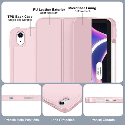 Funda Para iPad A16 / 11 Generacion Con Soporte Para Lápiz Rosa