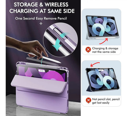 Funda Infiland Para iPad Air 11'' Con Soporte Para Lápiz Lavanda