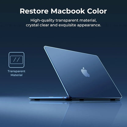 Carcasa Funda Transparente Para Macbook Air 13.6' Azul Oscuro
