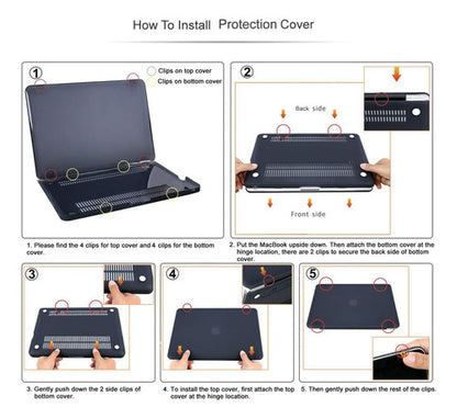 Funda Protectora Para Macbook Air 13.6  M2-m4 2022-2025 Rosa