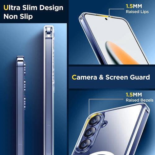 Funda Magnética Para Samsung Galaxy S25 Fe Clear