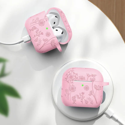Funda Protectora De Silicona Para AirPods 4 Rosa
