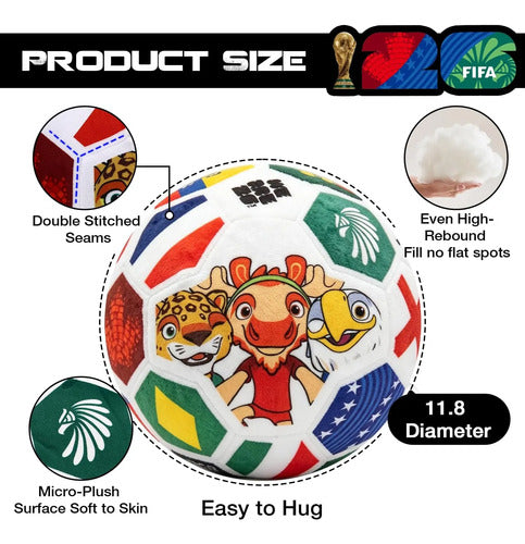 Pelotas De Fútbol De Peluche Fifa World Cup 2026 Azul