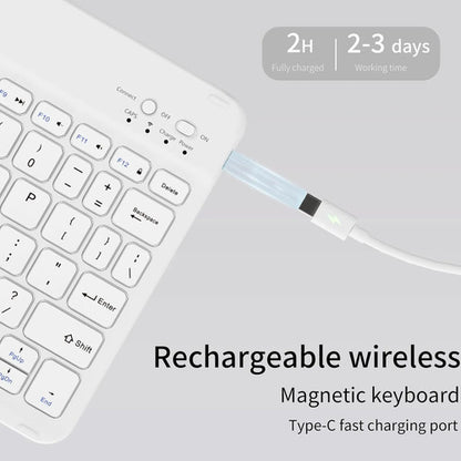 Funda Con Teclado Para iPad (a16) 11th/10th Gen (11/10.9) Blanco