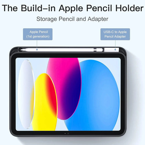 Funda Akkerds Para iPad A16 De 11a Gen Y iPad 10.9  2022 Negro