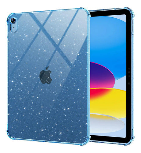Funda Transparente Para iPad 11th/10th Gen 2025 Azul