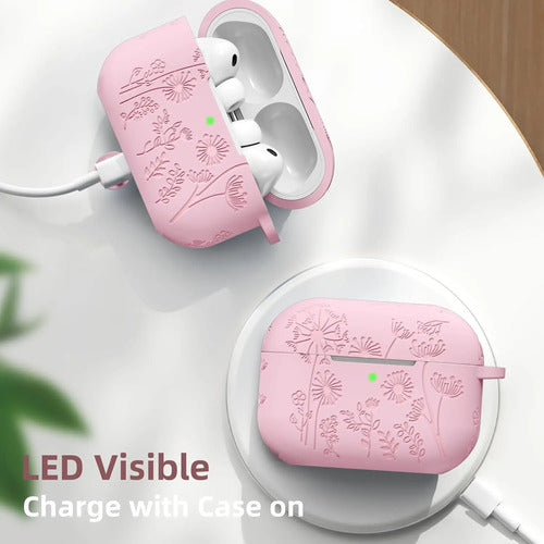 Funda Protectora De Silicona Para AirPods Pro 3 Rosa