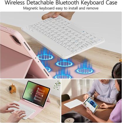 Funda Con  Teclado Para iPad Pro 11'' Gen Rosa