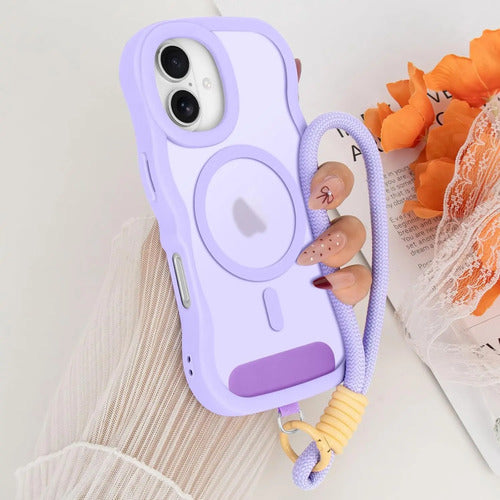 Funda Nzenguer Para iPhone Con Correa Lavanda