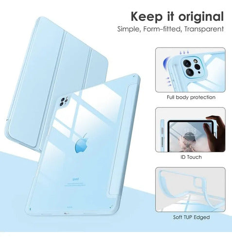 Funda iPad Air 11 2024/2025 Y iPad Pro 11'' (4ta/3ra Gen) Celeste